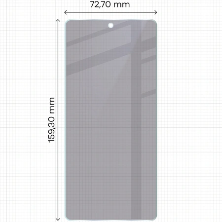 Prywatyzujące szkło hybrydowe Bizon Glass Mule Shadow do Asus Zenfone 12 Ultra, matowe