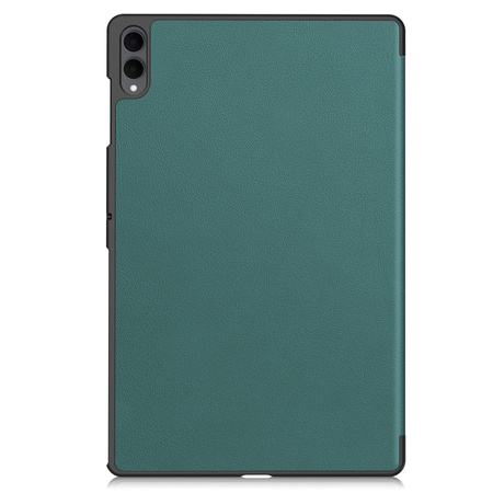 Etui z klapką Bizon Case Tab Croc do Galaxy Tab S11 Ultra, ciemnozielone