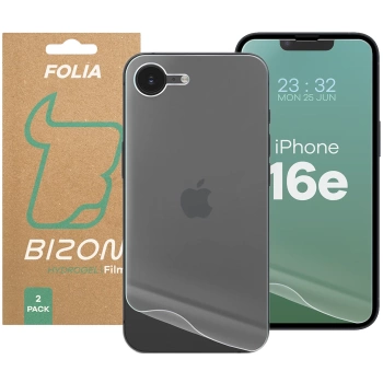Folia hydrożelowa na tył i przód Bizon Glass Hydrogel Pack do iPhone 16e