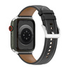 Skórzany pasek Bizon Strap Watch Casual do Apple Watch 44/45/46/49 mm, czarny