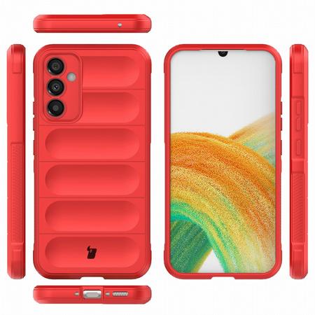 Pancerne etui Bizon Case Tur do Galaxy A34 5G, czerwone