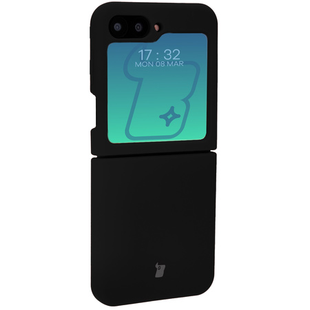 Silikonowe etui Bizon Soft Case do Galaxy Z Flip6, czarne