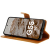 Etui z klapką Bizon Case Pocket do Motorola Moto G55 5G, brązowe