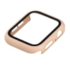 Etui ze szkłem do zegarka Bizon Case+Glass Watch do Apple Watch SE 3 / SE 2 / SE / 6 / 5 / 4 (44 mm), matowe różowe