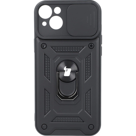Etui + 2x szkło Bizon Case Camshield Pack do Apple iPhone 14, czarne