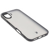 Etui Bizon Case Angelo do iPhone 16 Plus, półprzezroczyste z czarną ramką