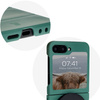 Pancerne etui Bizon Case Tur do Galaxy Z Flip7 FE / Z Flip6, ciemnozielone