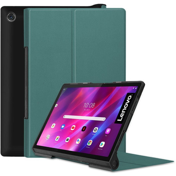 Etui Bizon Case Tab Croc do Lenovo Yoga Tab 11, ciemnozielone