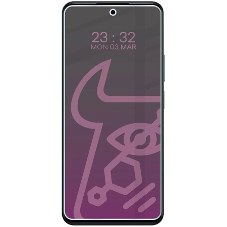 Prywatyzujące szkło hybrydowe Bizon Glass Mule Shadow do Realme P3 Lite, matowe