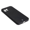 Etui silikonowe z pierścieniem magnetycznym Bizon Case Silicone Magnetic do iPhone 12 Pro, czarne