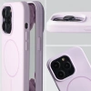 Silikonowe etui z pierścieniem magnetycznym Bizon Soft Case Magnetic do iPhone 14 Pro, jasnofioletowe