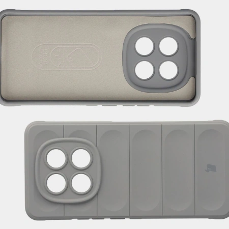 Pancerne etui Bizon Case Tur do Xiaomi Redmi Note 15 5G / POCO M8 5G, jasnoszare