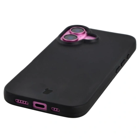 Etui z recyklingu Bizon Case ReLeaf do iPhone 16, czarne