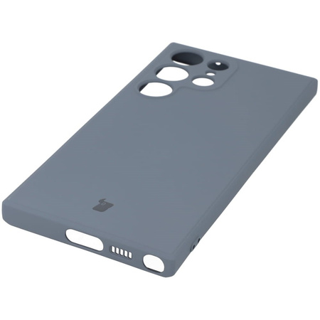 Etui Bizon Case Silicone Sq do Galaxy S23 Ultra, szare