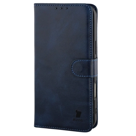 Etui z klapką Bizon Case Pocket do iPhone 17 Pro Max, granatowe