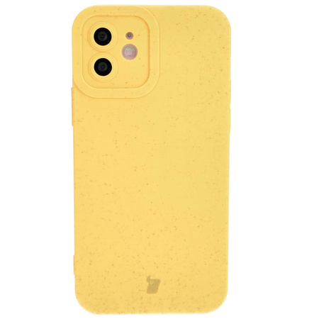 Ekologiczne etui Bizon Bio-Case do iPhone 12, żółte