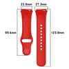 Pasek Bizon Strap Watch Dots do Xiaomi Redmi Watch 3 Active, czerwony