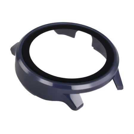 Etui ze szkłem do zegarka Bizon Case+Glass Watch do Garmin Venu 4 41 mm, ciemnoniebieskie