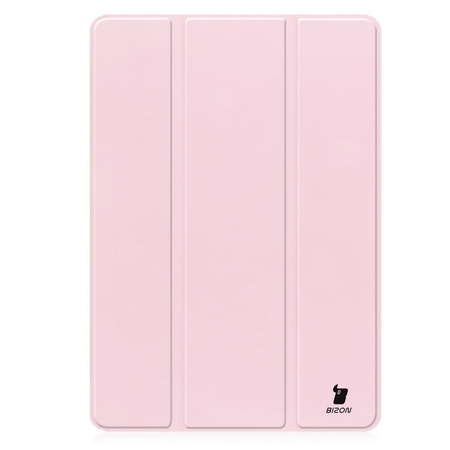 Etui Bizon Case Tab Lizard do Galaxy Tab S9 FE Plus, różowe