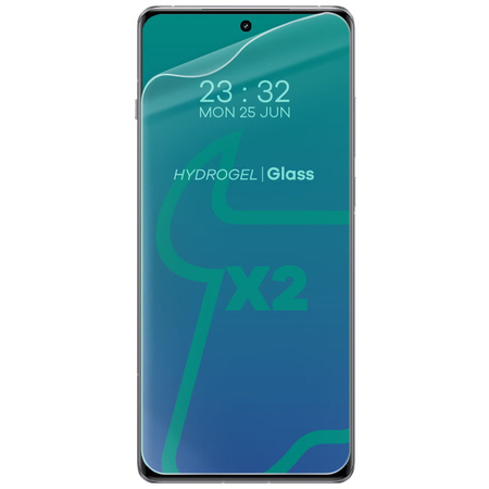 Folia hydrożelowa na ekran Bizon Glass Hydrogel Front Duo do OnePlus 12, 2 sztuki