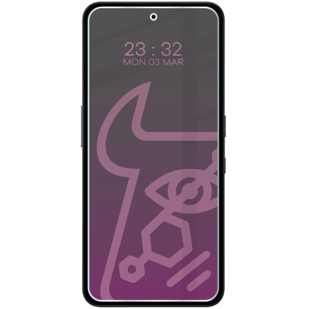 Prywatyzujące szkło hybrydowe Bizon Glass Mule Shadow do Nothing CMF Phone 2 Pro, matowe