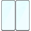 Szkło hartowane Bizon Glass Edge Duo do Galaxy M35 5G / A35 5G / A55 5G, czarna ramka, 2 sztuki