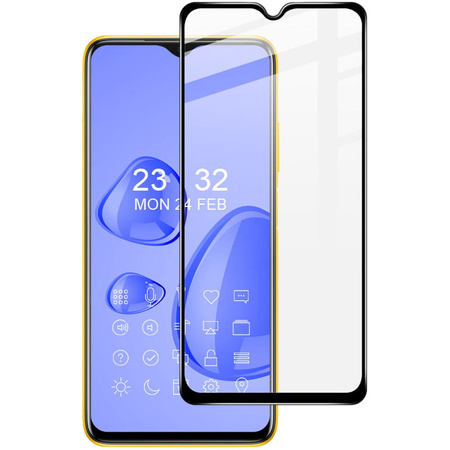 Szkło hartowane Bizon Glass Edge - 2 sztuki + ochrona na obiektyw,  Xiaomi Poco M3, czarne