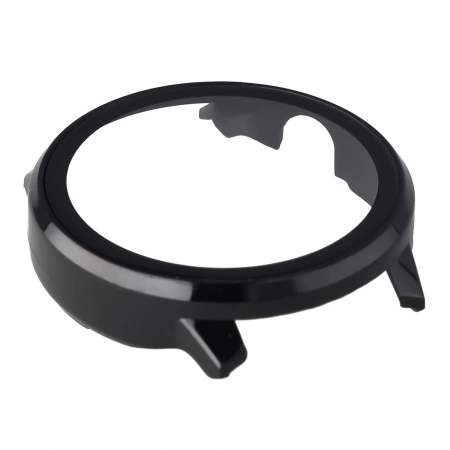 Etui ze szkłem do zegarka Bizon Case Watch Adamo do Garmin Venu 4 45 mm, czarne