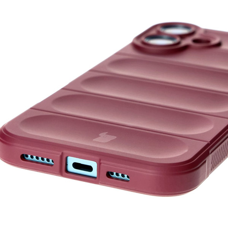 Pancerne etui Bizon Case Tur do iPhone 16 Plus, burgundowe