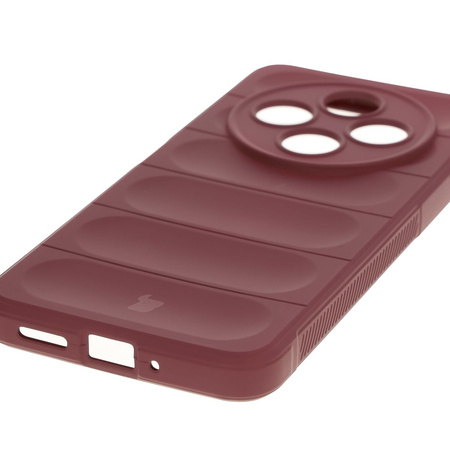 Pancerne etui Bizon Case Tur do Xiaomi Redmi 14C 4G / POCO C75, burgundowe