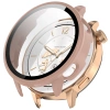 Etui ze szkłem do zegarka Bizon Case+Glass Watch do OnePlus Watch 3 43 mm, różowe