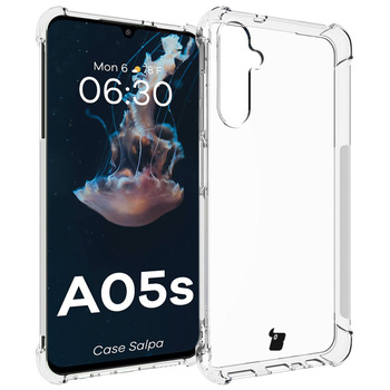 Elastyczne etui Bizon Case Salpa do Galaxy A05s, przezroczyste