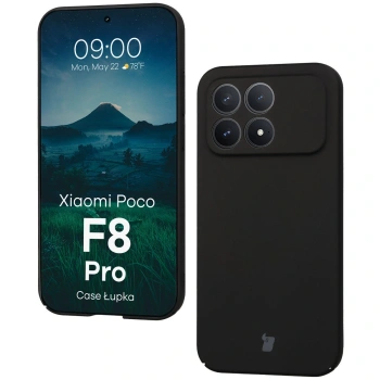 Etui Bizon Case Łupka do Xiaomi POCO F8 Pro, czarne