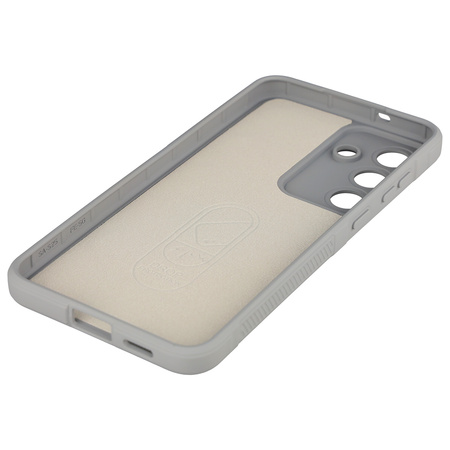 Pancerne etui Bizon Case Tur do Galaxy S25 FE, jasnoszare