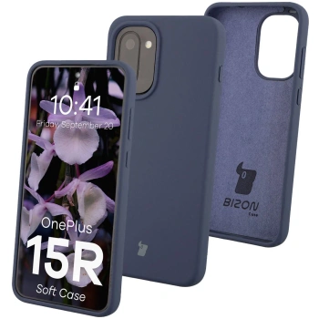 Silikonowe etui Bizon Soft Case do OnePlus 15R, ciemnoniebieskie