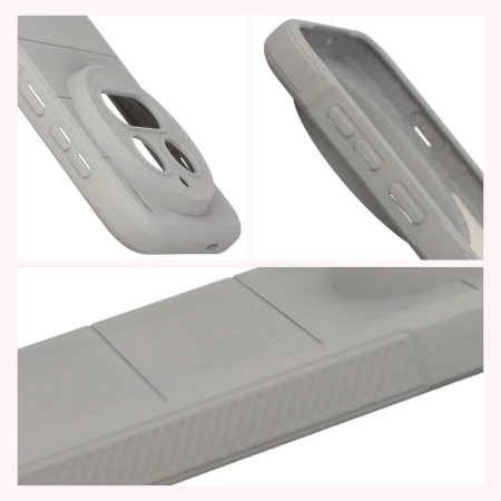 Pancerne etui Bizon Case Tur do Vivo X300 Pro, jasnoszare