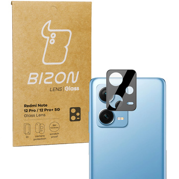 Szkło na aparat Bizon Glass Lens do Xiaomi Redmi Note 12 Pro 5G / 12 Pro+ 5G, 2 sztuki