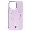 Silikonowe etui z pierścieniem magnetycznym Bizon Soft Case Magnetic do iPhone 14 Pro Max, jasnofioletowe