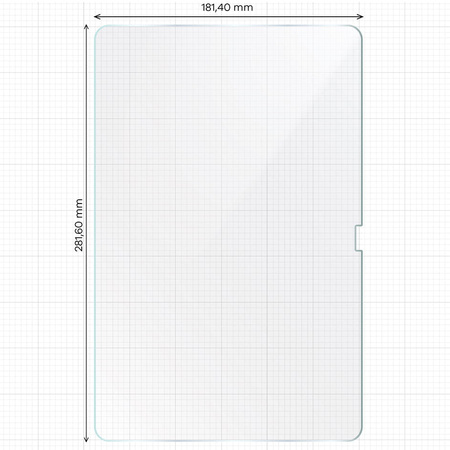 Folia imitująca papier Bizon Film Tab Papirus do Galaxy Tab S9 FE Plus/S9 Plus/S8 Plus/S7 Plus/S7 FE, 2 sztuki
