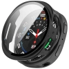 Etui ze szkłem do zegarka Bizon Case+Glass Watch do Samsung Galaxy Watch 8 40 mm, czarne