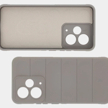 Pancerne etui Bizon Case Tur do Realme 14T 5G, jasnoszare