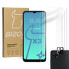 Szkło hartowane Bizon Glass Clear - 3 szt. + obiektyw, Galaxy A22 4G / M22