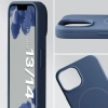 Silikonowe etui z pierścieniem magnetycznym Bizon Soft Case Magnetic do iPhone 14/13, granatowe