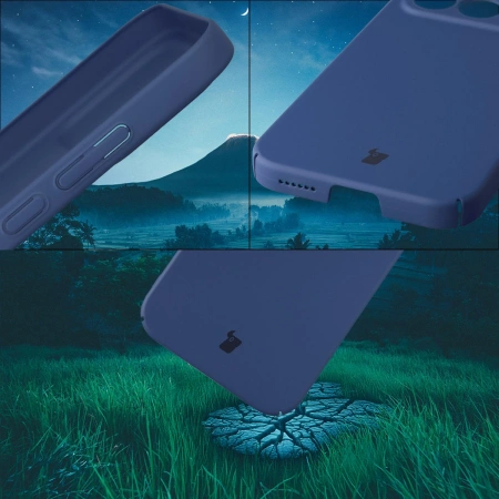 Etui Bizon Case Łupka do Xiaomi POCO F8 Pro, niebieskie