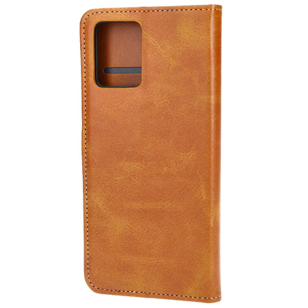 Etui z klapką Bizon Case Pocket do Motorola Moto G54 5G/G54 Power, brązowe