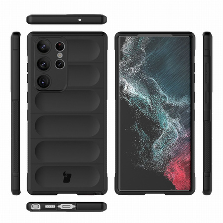 Pancerne etui Bizon Case Tur do Galaxy S23 Ultra, czarne