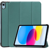 Etui Bizon Case Tab Croc do  iPad 11 / 10 gen. 2025 / 2022, ciemnozielone