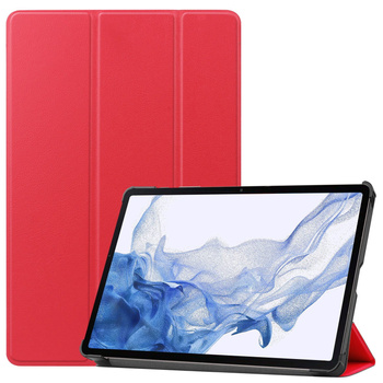 Etui Bizon Case Tab Croc do Galaxy Tab S10 Lite / S9, czerwone