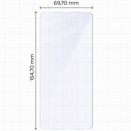 Elastyczne szkło hybrydowe Bizon Glass Mule do Xiaomi POCO F7 Pro