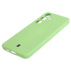 Etui Bizon Case Silicone Sq do Galaxy S24 Plus, jasnozielone